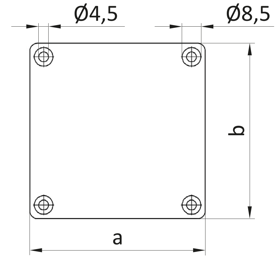 Zaślepka czołowa dla kanału kablowego 40x80